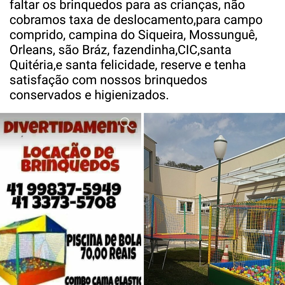 Divertidamente locação de brinquedos