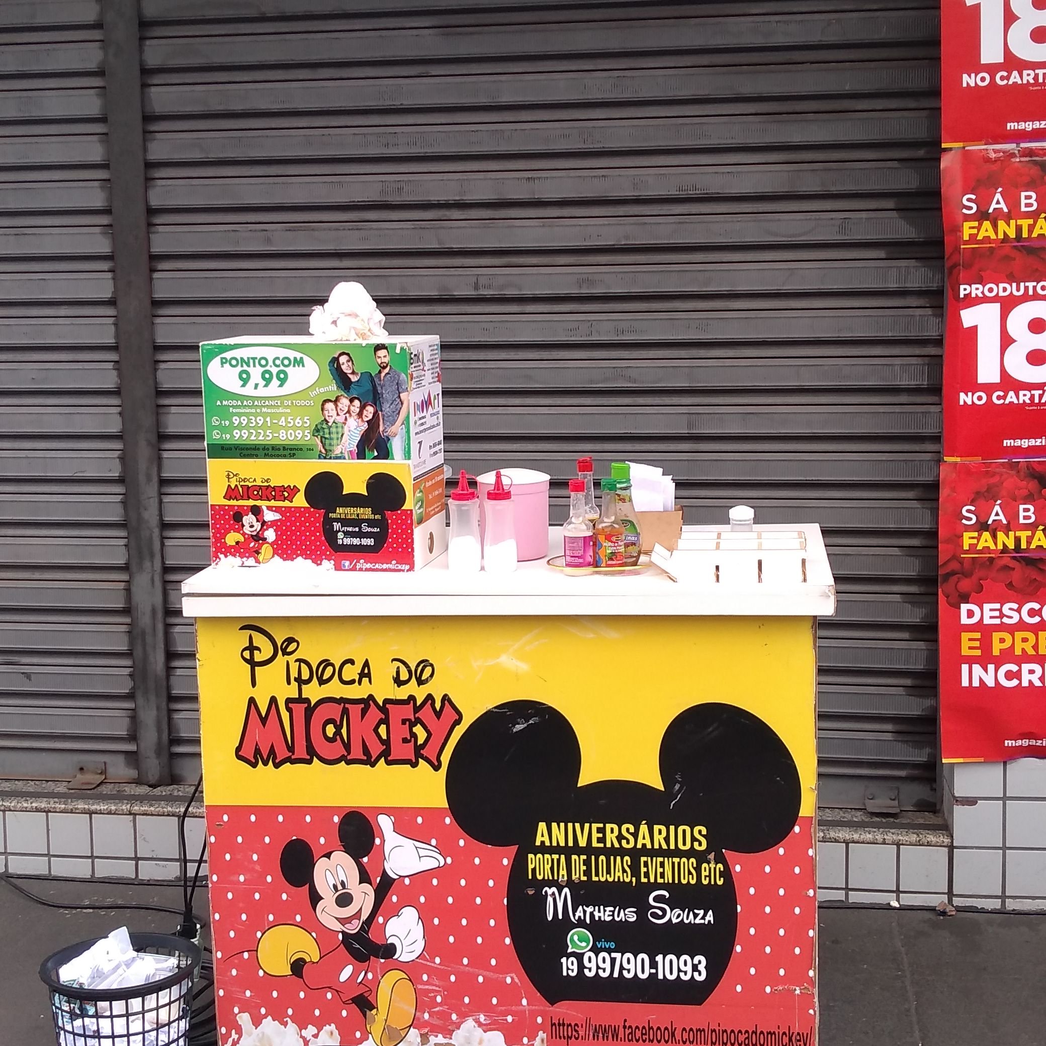 Pipoca e Algodão Doce do Mickey