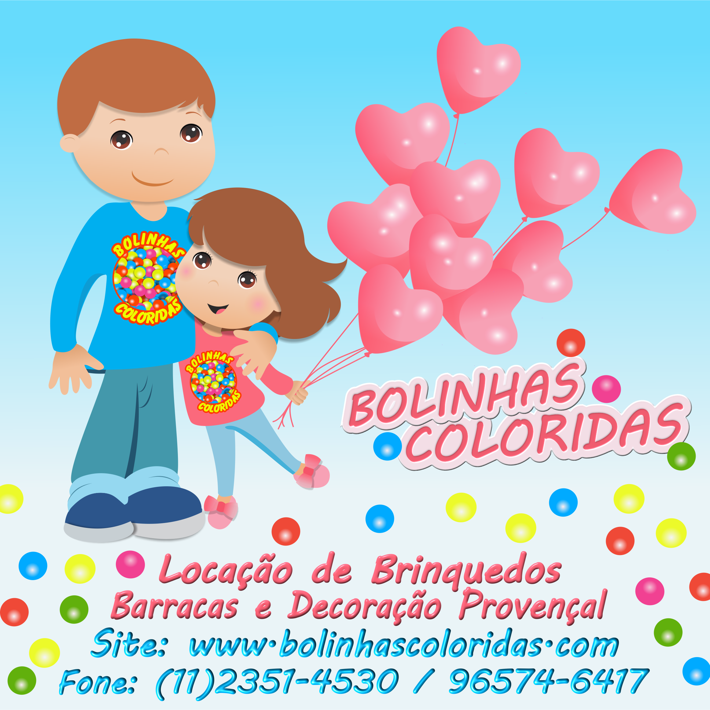 Locação de Brinquedos Bolinhas Coloridas