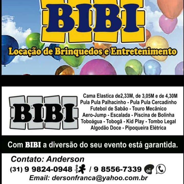 Bibi Locações de Brinquedos e Entretenimentos